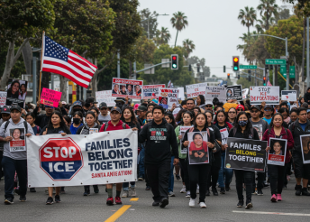 24 Protestors Arrested in Santa Ana Anti-ICE Protest