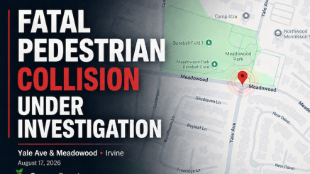 Irvine pedestrian accident involving Jinshui Li