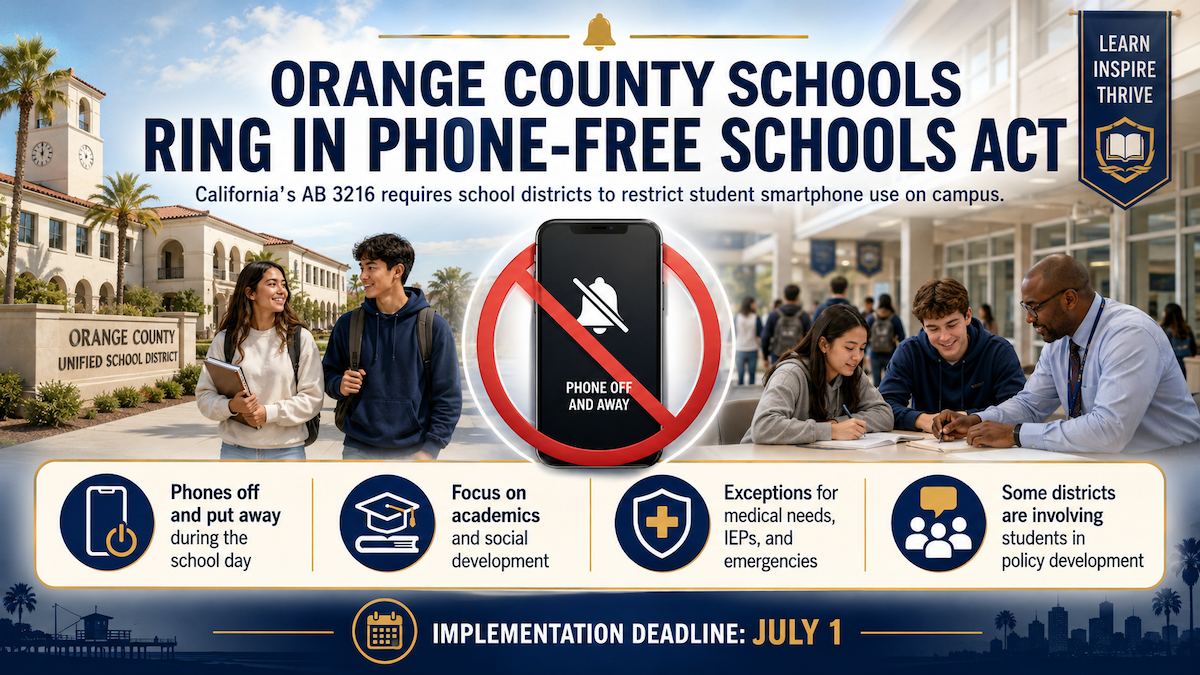 Orange County Schools Ring in Phone-Free Schools Act