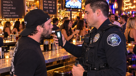 Costa Mesa Breathalyzer in bar